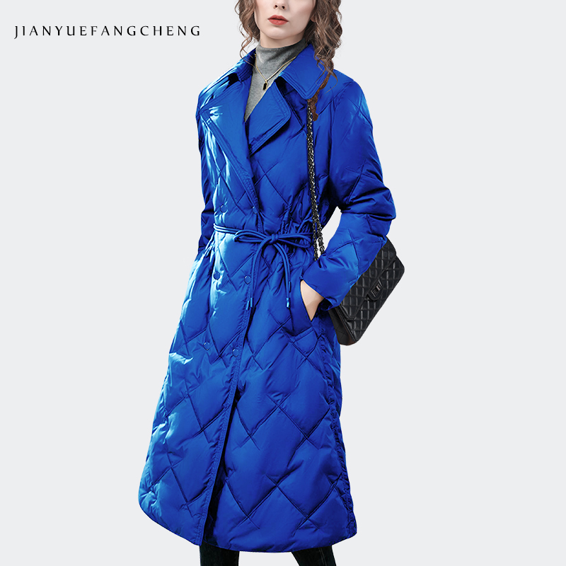 Women Fashion Over The Years - Fashion Women' Over-Knee Blue Long Down