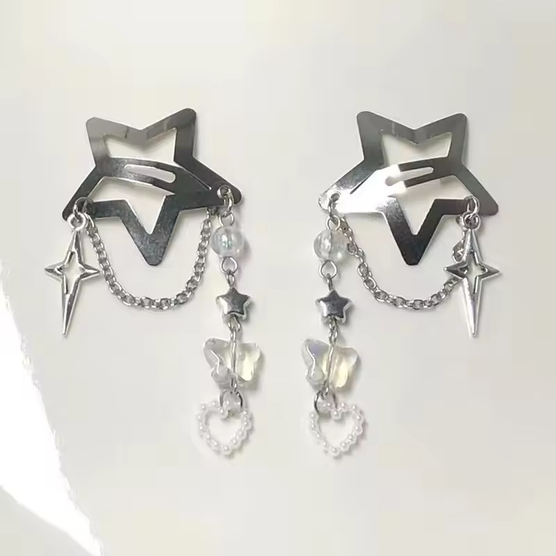 Women'S Fashion Korea - 2pcs Korea New Fashion Five-pointed Star