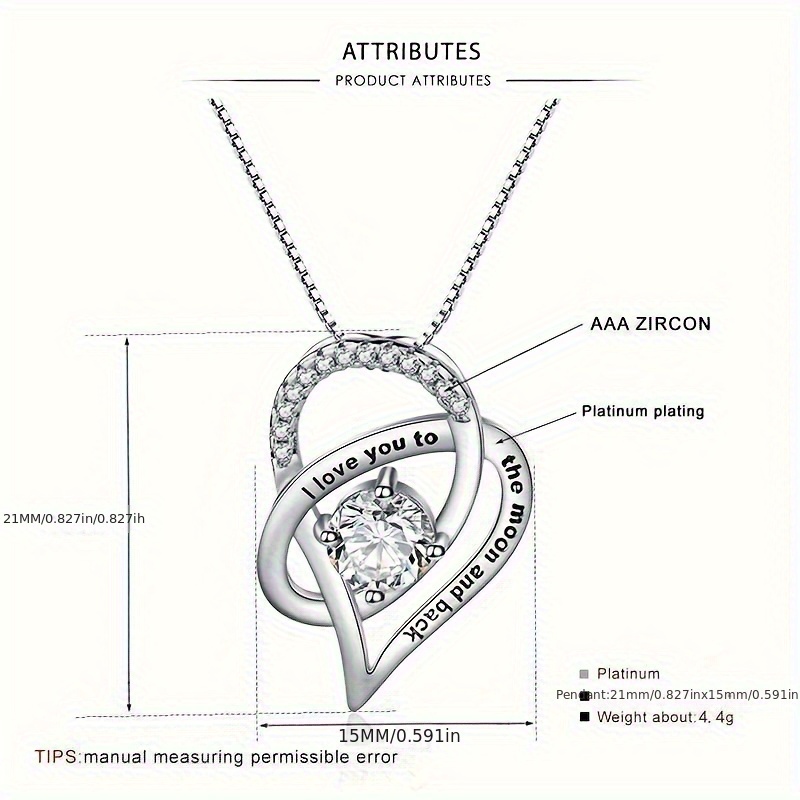 An elegant heart pendant neckl - Women Fashion Over The Years ulasan dan harga