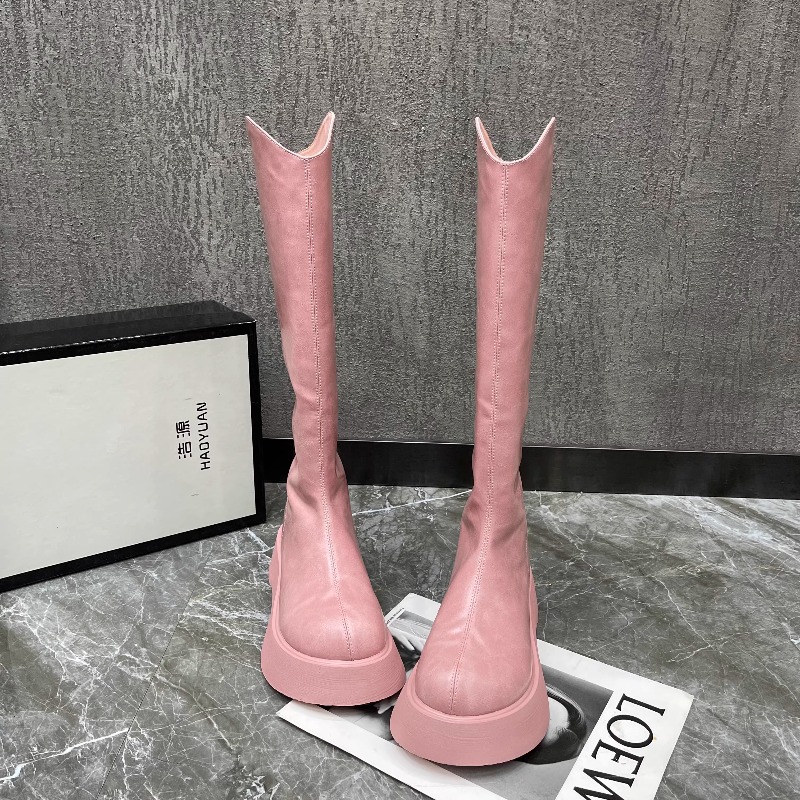 Women's New Simple Solid Color - Women'S Fashion Knee High Boots ulasan dan harga