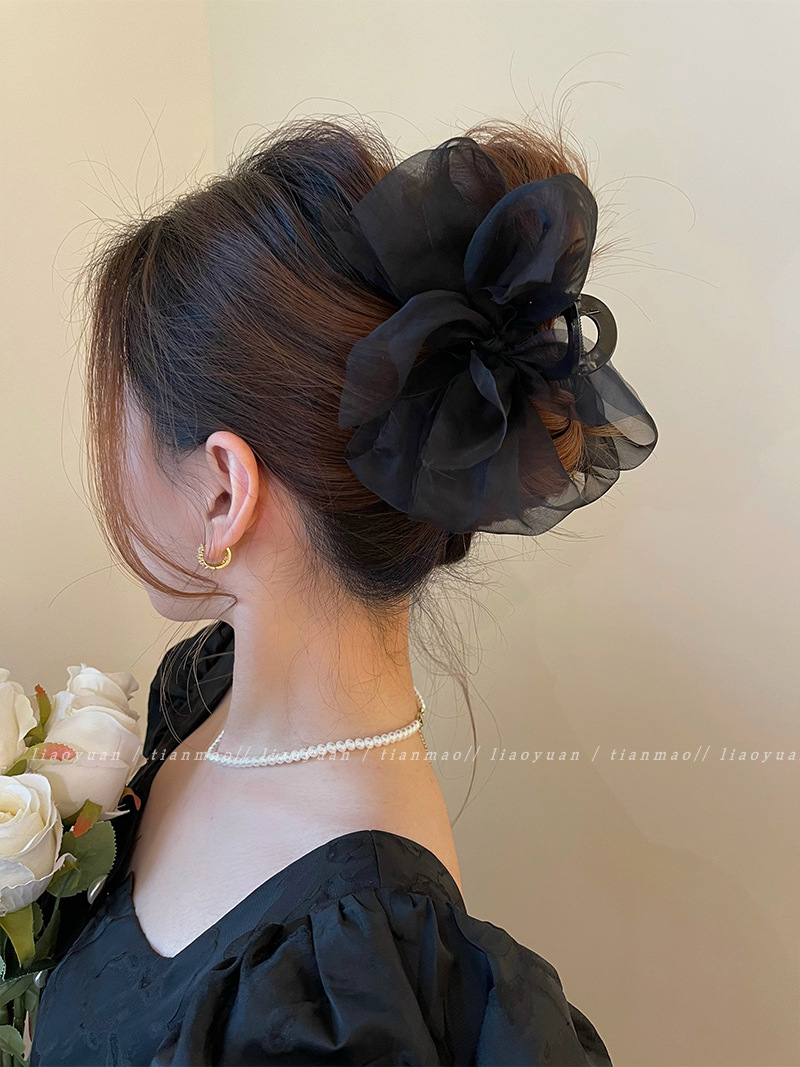 Korea Sweet Big Bow Tulle Hair - Women'S Fashion Korea ulasan dan harga